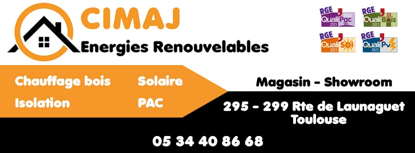 Logo CIMAJ - Installateur RGE panneaux solaires TOULOUSE