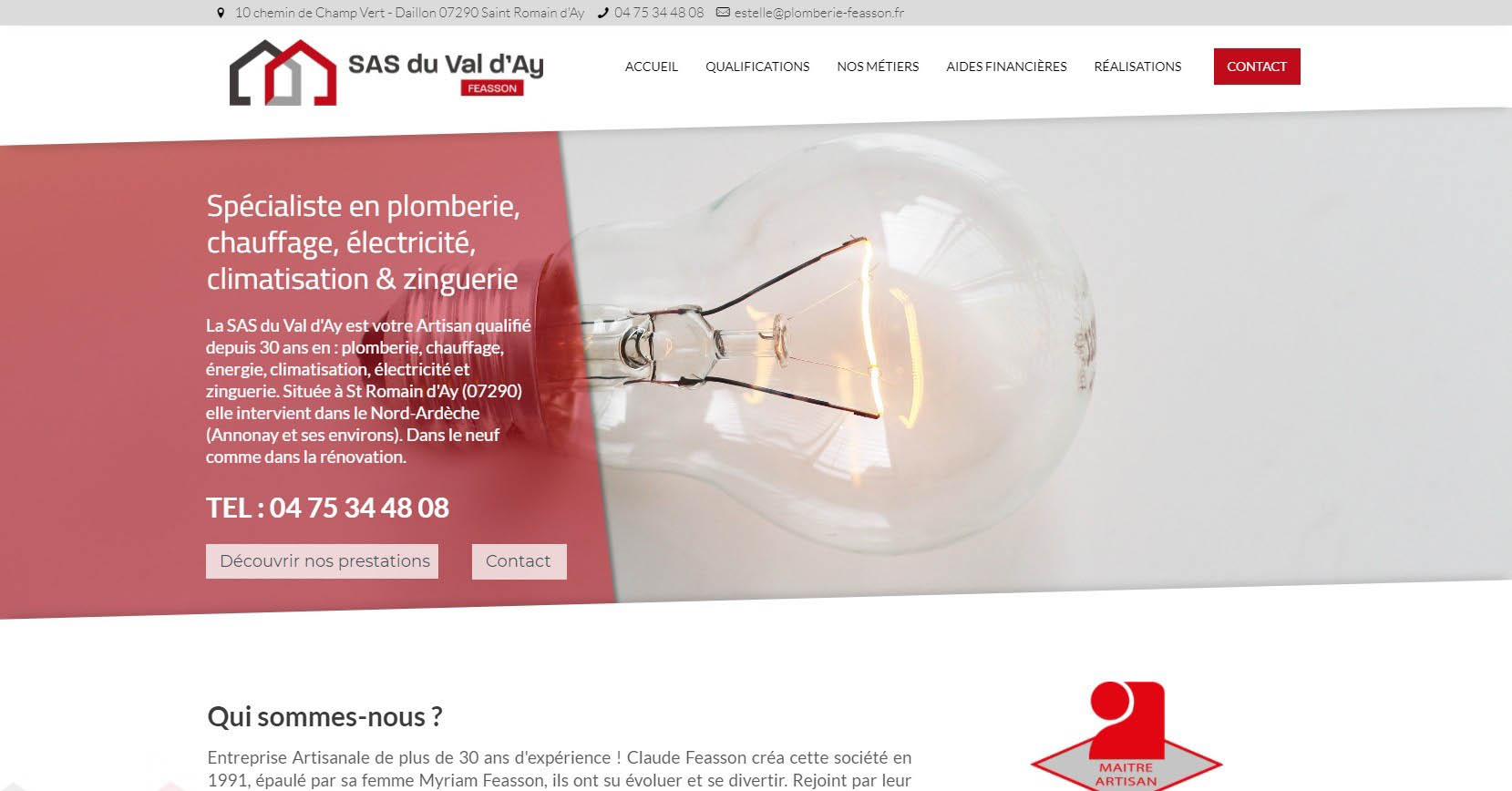 Logo FEASSON ENERGIES - Installateur RGE panneaux solaires SAINT ROMAIN D AY