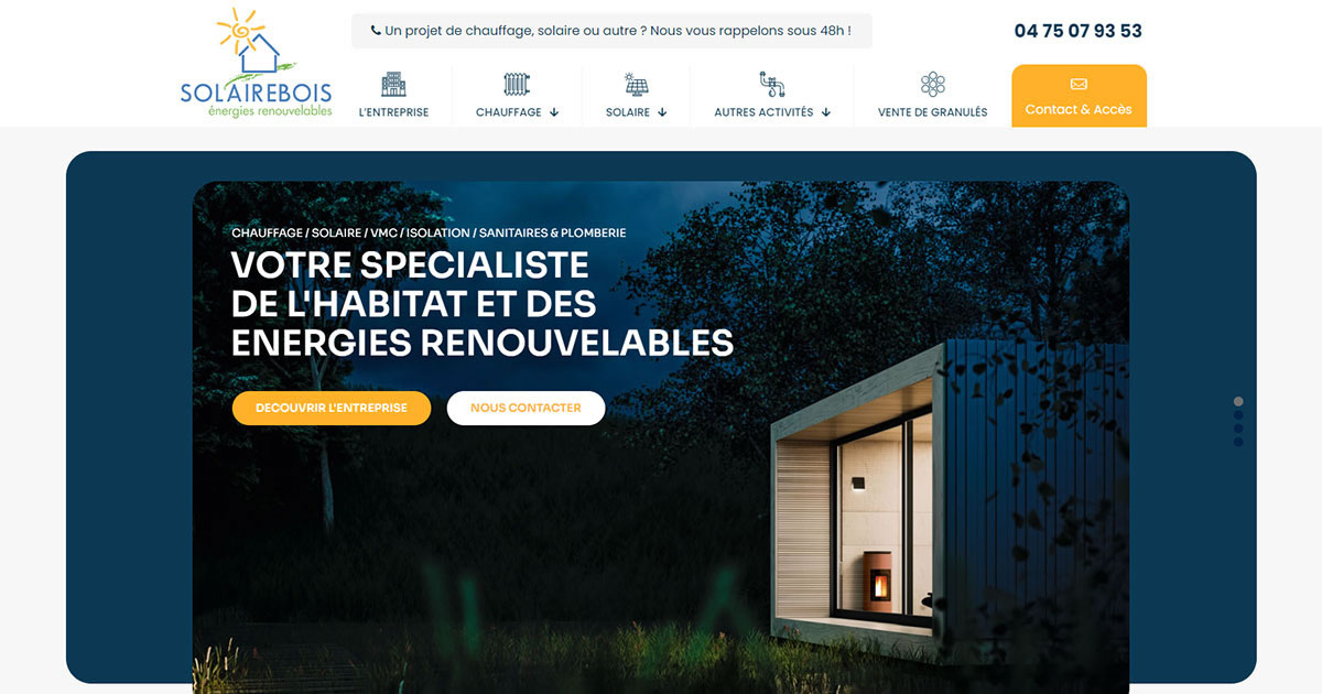 Logo SOLAIREBOIS SARL - Installateur RGE panneaux solaires MAUVES