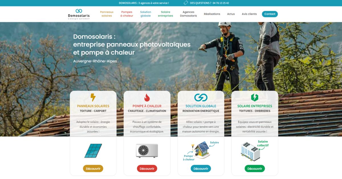 Logo DOMO SOLARIS - Installateur RGE panneaux solaires VILLARD BONNOT