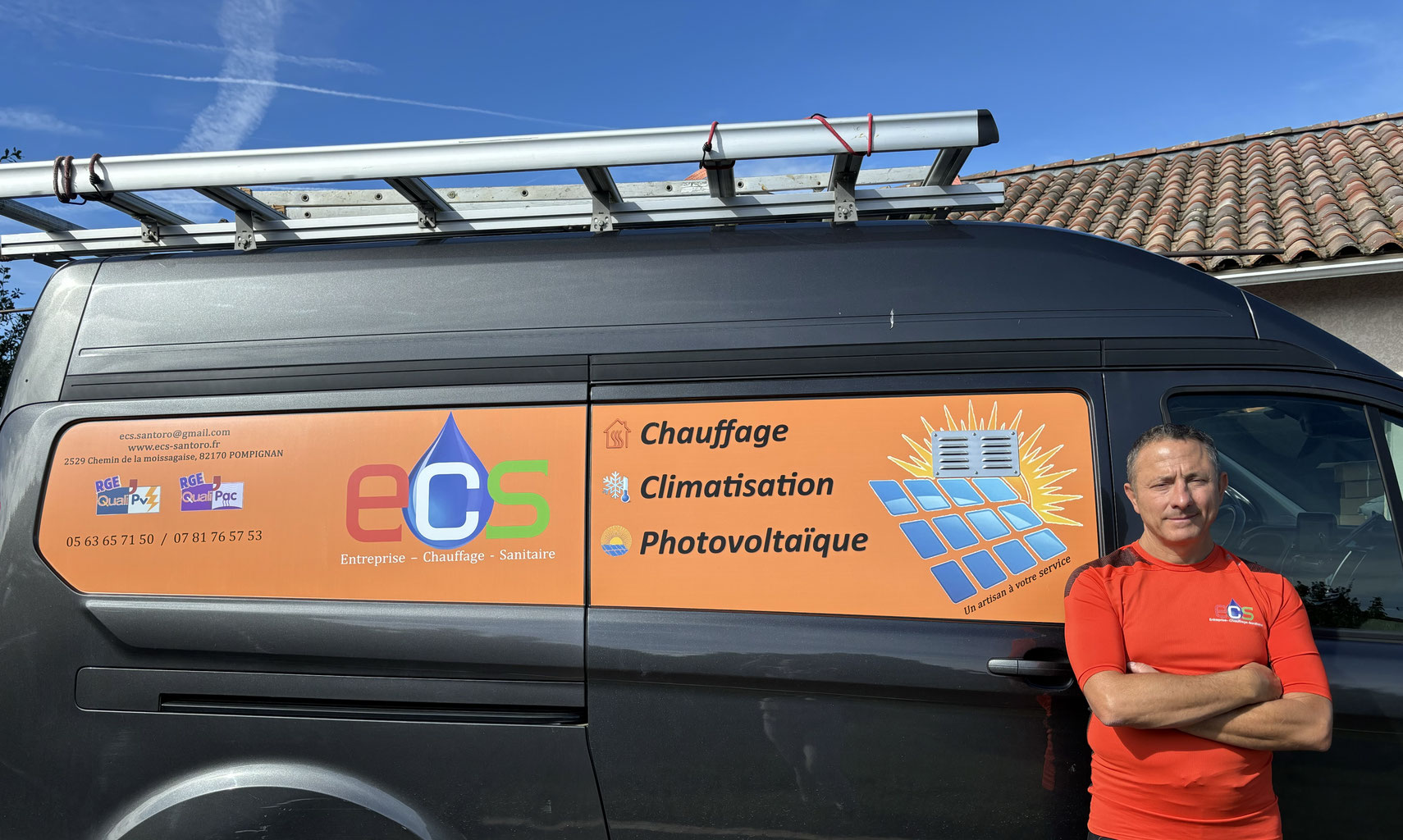 Logo SARL ECS SANTORO - Installateur RGE panneaux solaires POMPIGNAN