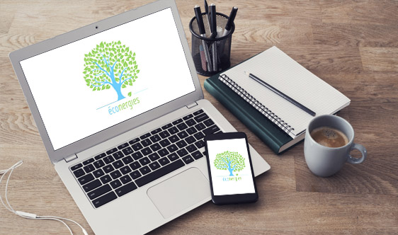 Logo ECONERGIES - Installateur RGE panneaux solaires LA BATIE ROLLAND