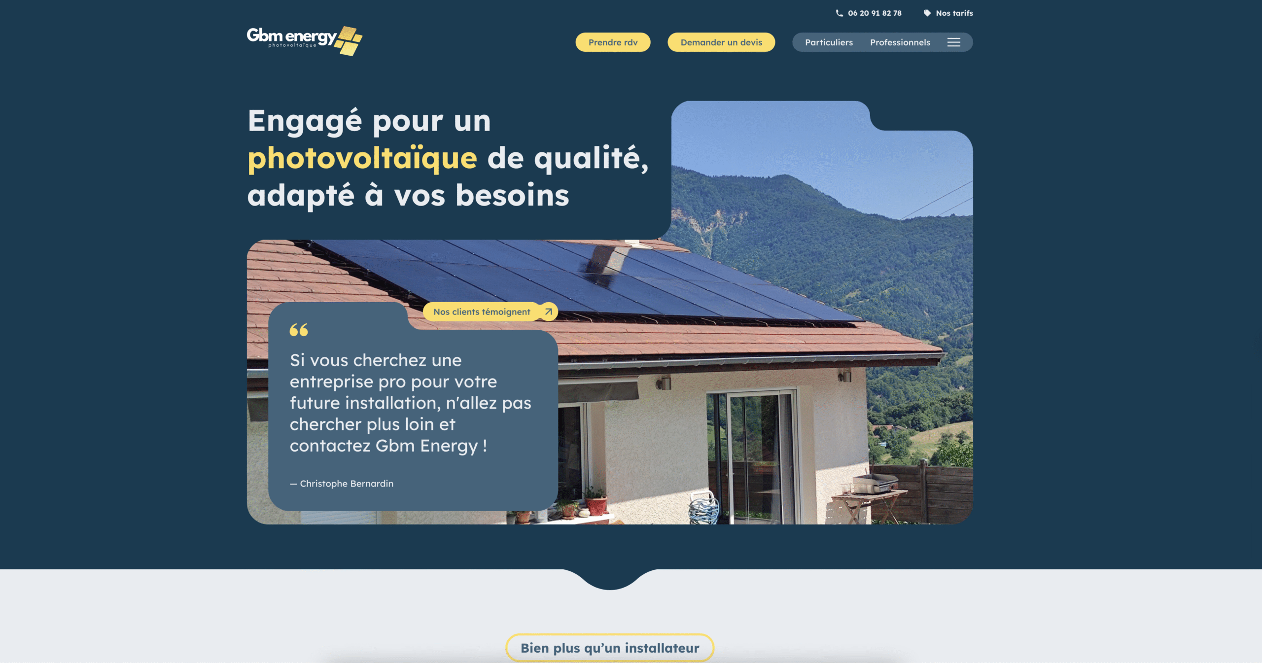 Logo GBM ENERGY - Installateur RGE panneaux solaires VARCES ALLIERES ET RISSET